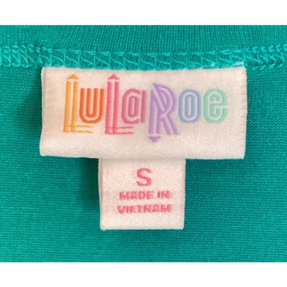 NWT‎ Lularoe Julia Colorblock Pencil Dress Small Teal Black Stretch Jersey Knit - Picture 5 of 8